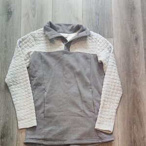 Columbia Gray and Cream Quilted Pullover
